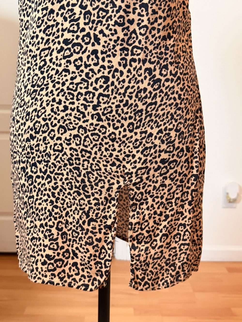 Reformation Y2K Leopard Print Slip Mini Dress Sz S - Picture 4 of 6